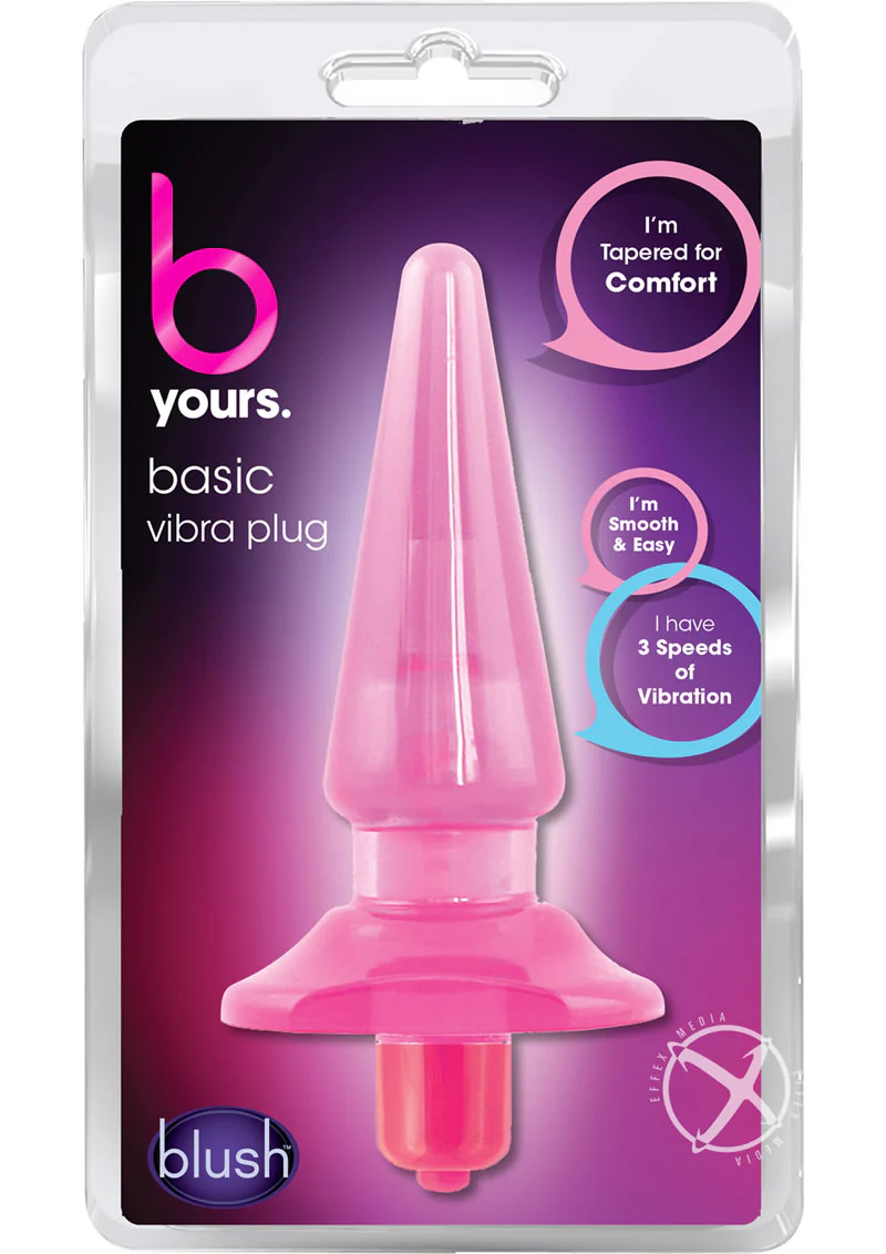 B Yours Basic Vibra Plug 3 Speed Vibrating Butt Plug - Image 4