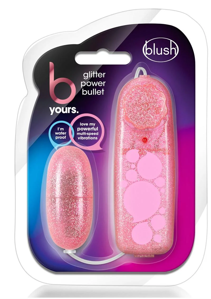 B Yours Glitter Power Bullet Vibrator With Remote Control Vibrators - Image 8