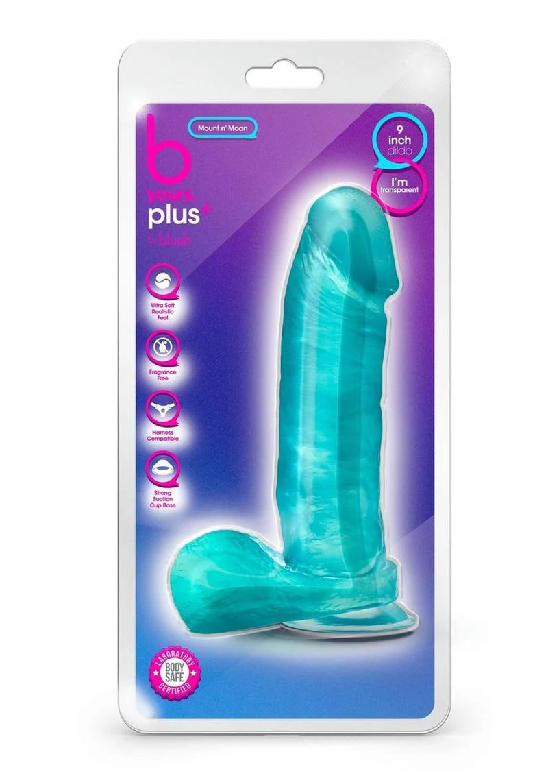 B Yours Plus Mount N Moan Realistic Dildo - Image 4