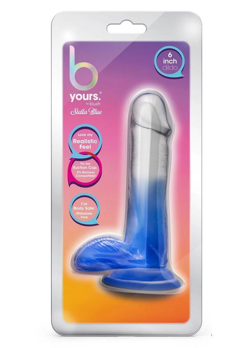 B Yours Stella Blue Dildo - Image 4