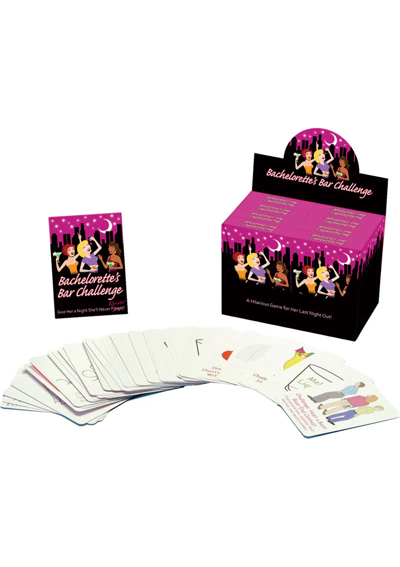 Bachelorette’s Bar Challenge Cards Fun Girls’ Night Party Game - Image 2