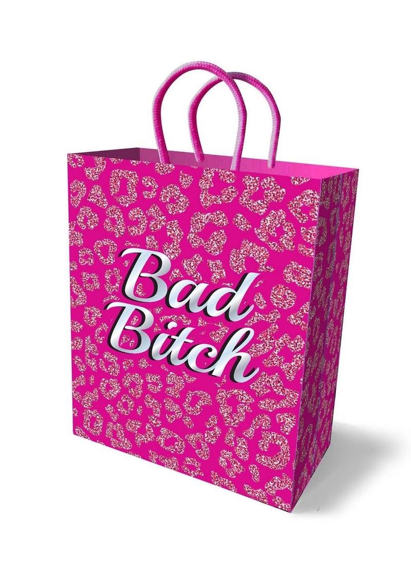 Bad Bitch Pink Leopard Print Gift Bag - Image 2