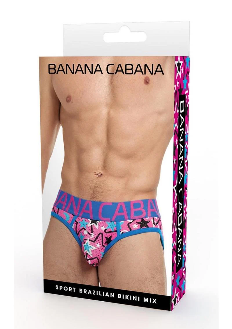 Banana Cabana Brazilian Bikini Mix Bold Print Men’s Bikini Briefs - Image 5