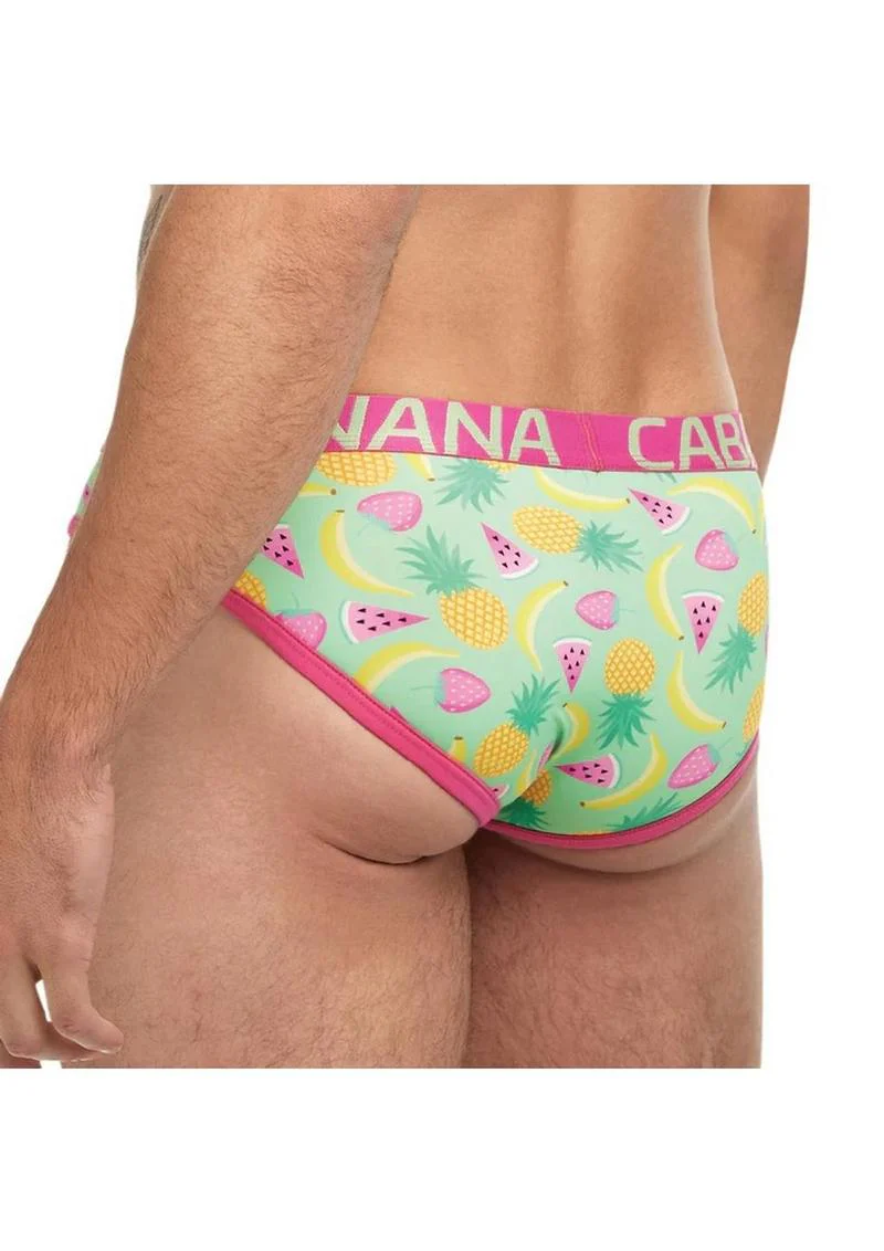 Banana Cabana Fruity Brazilian Bikini Mix Fun Tropical Print Men’s Brief - Image 2