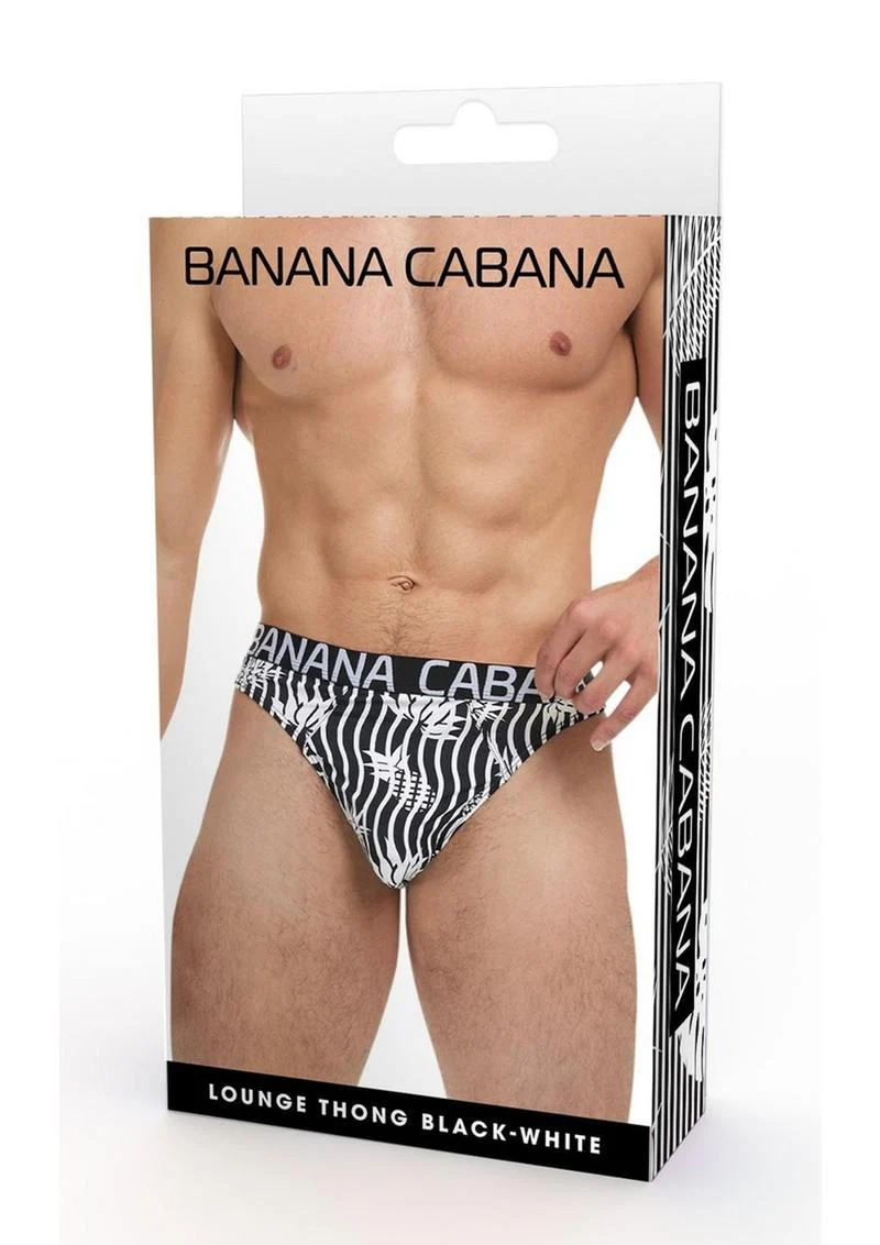 Banana Cabana Men's Lounge Thong And Tropical Print - Image 5