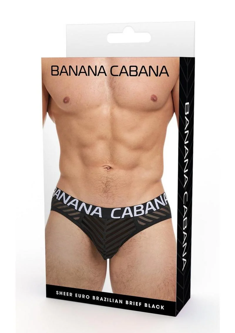 Banana Cabana Sheer Euro Brazilian Brief - Image 5