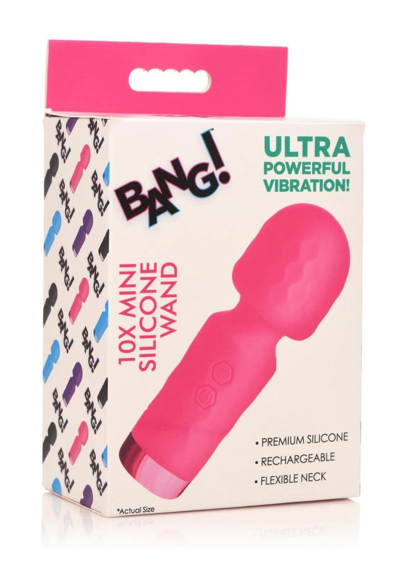 Bang! 10X Mini Silicone Wand Rechargeable Powerful Vibrator - Image 13