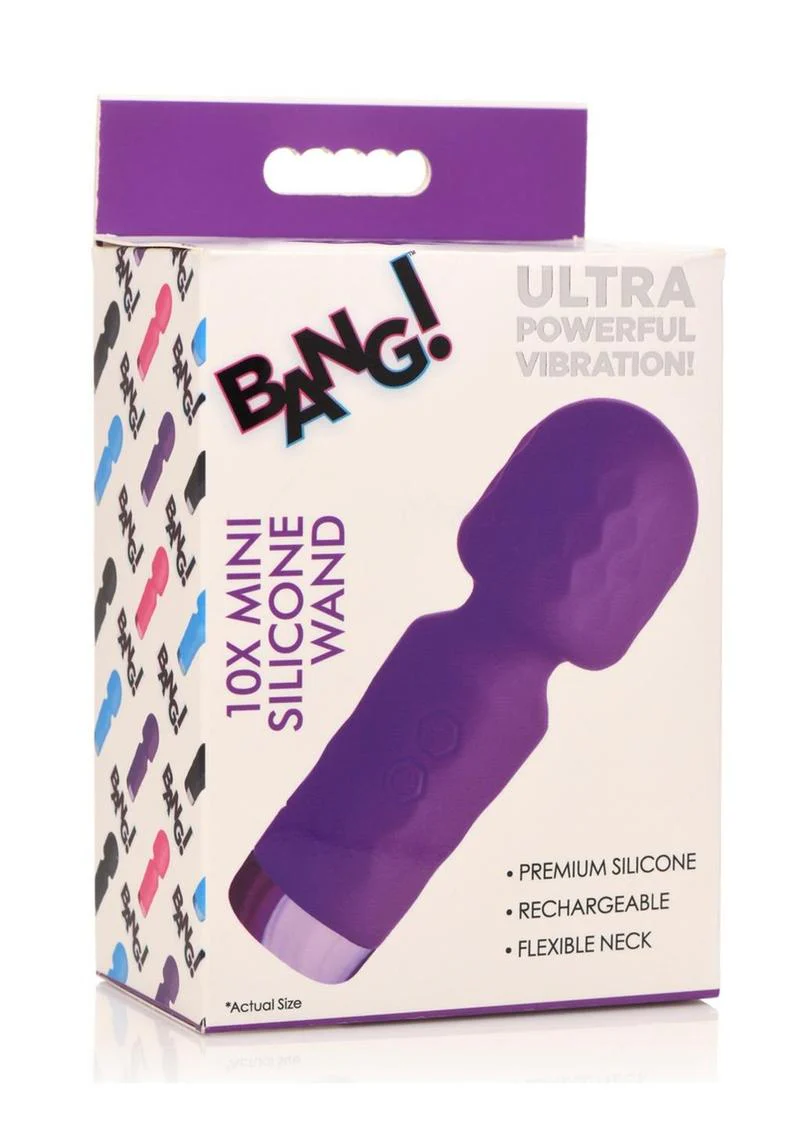 Bang! 10X Mini Silicone Wand Rechargeable Powerful Vibrator - Image 14