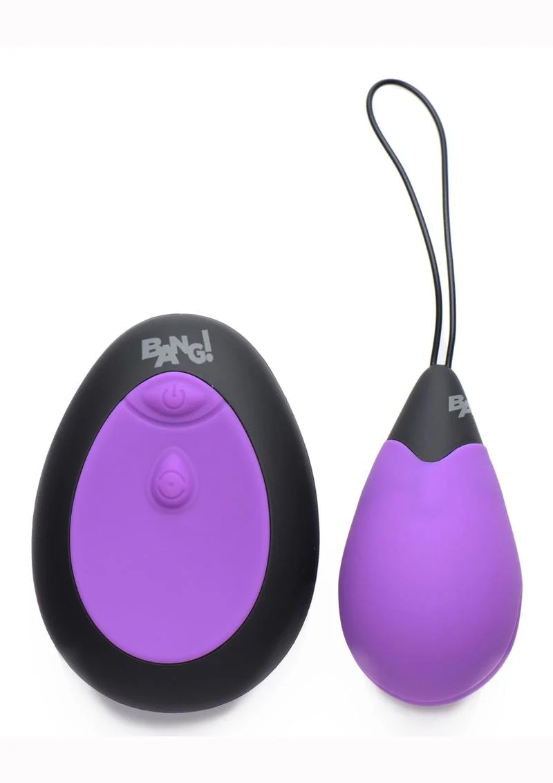 Bang! 10x Rechargeable Silicone Vibrating Egg With Remote Control - Image 10