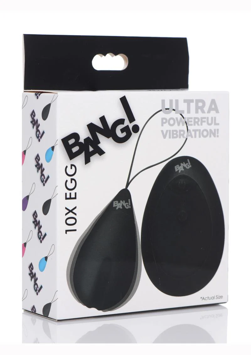 Bang! 10x Rechargeable Silicone Vibrating Egg With Remote Control - Image 13