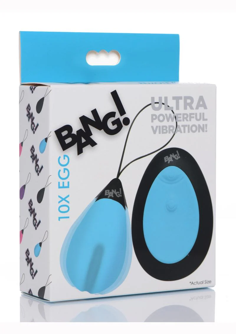 Bang! 10x Rechargeable Silicone Vibrating Egg With Remote Control - Image 14