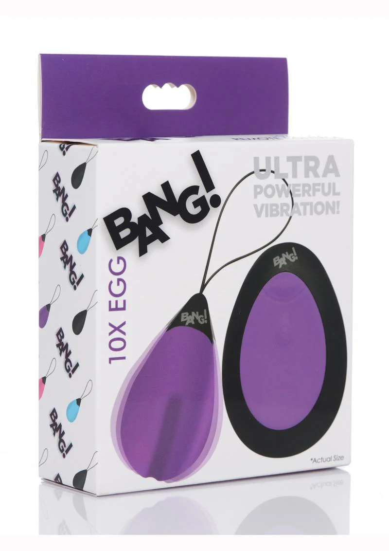 Bang! 10x Rechargeable Silicone Vibrating Egg With Remote Control - Image 16