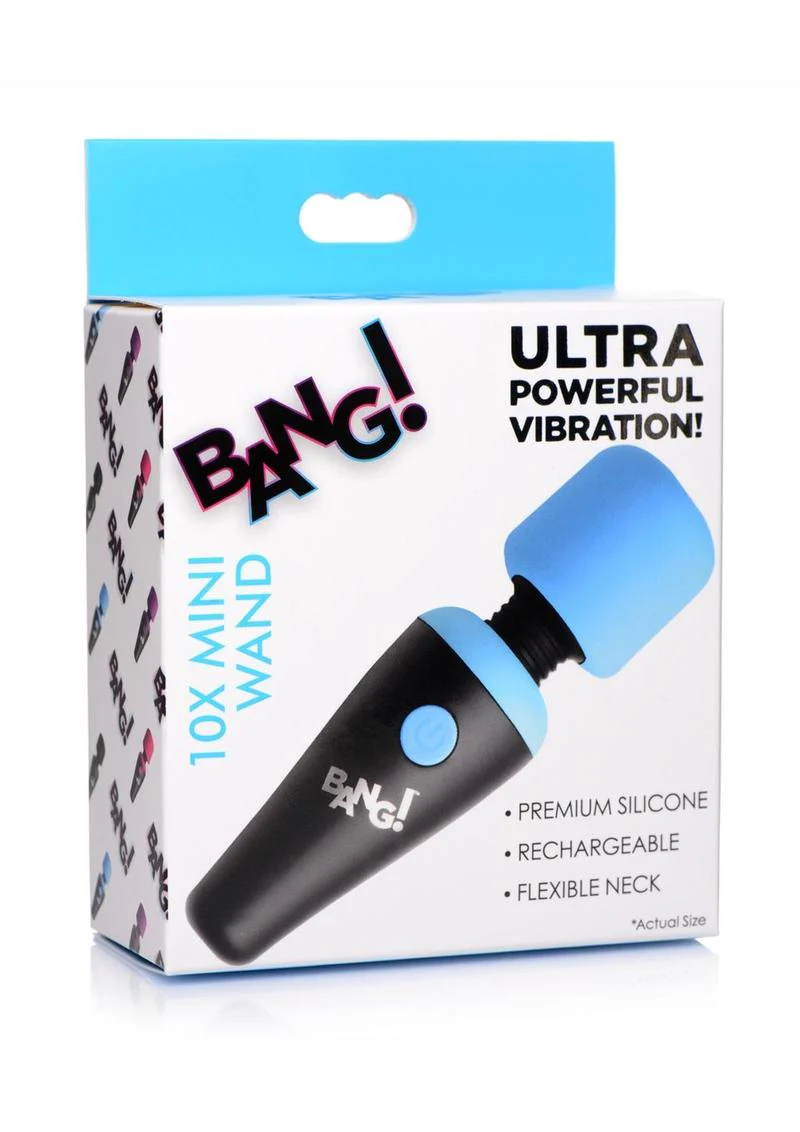 Bang! 10X Vibrating Mini Rechargeable Silicone Massage Wands - Image 10