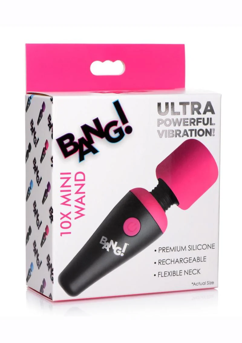 Bang! 10X Vibrating Mini Rechargeable Silicone Massage Wands - Image 11