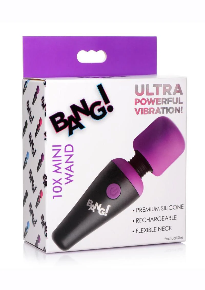 Bang! 10X Vibrating Mini Rechargeable Silicone Massage Wands - Image 12