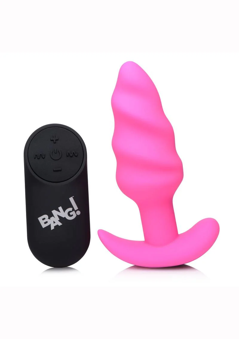 BANG 21X Silicone Swirl Vibrating Butt Plug - Image 7