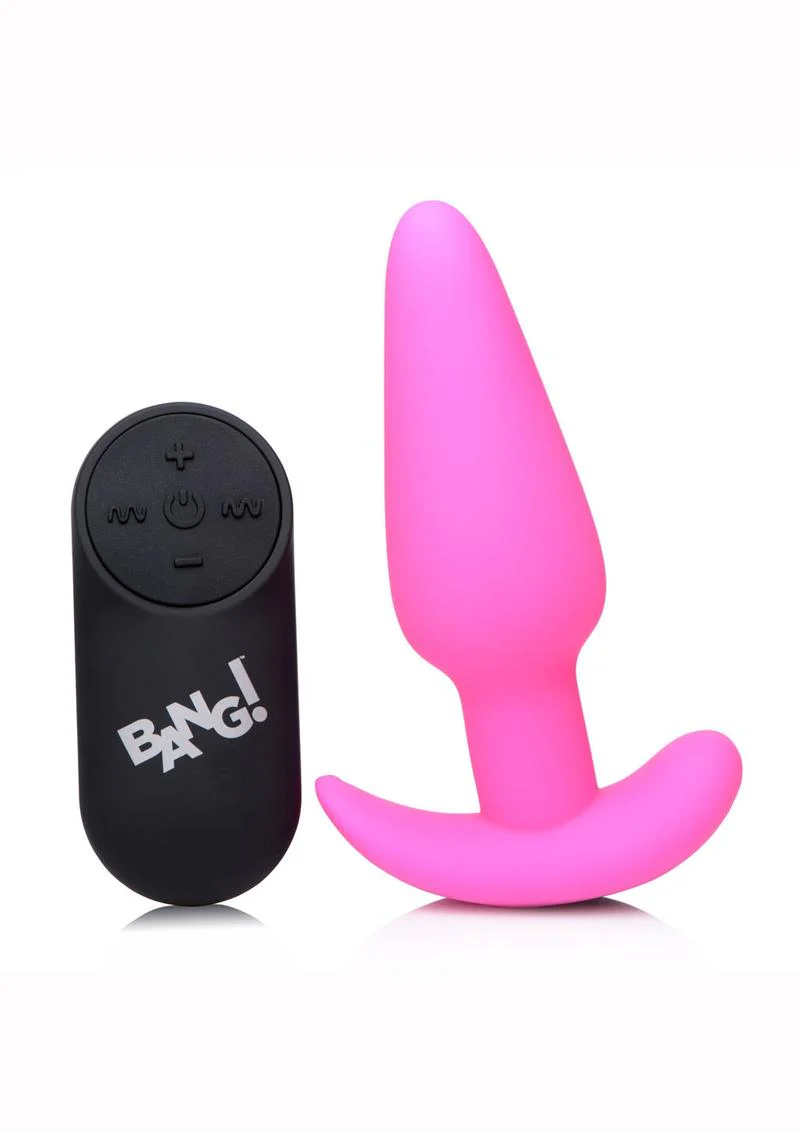 BANG 21X Silicone Vibrating Butt Plug with Remote - Image 7