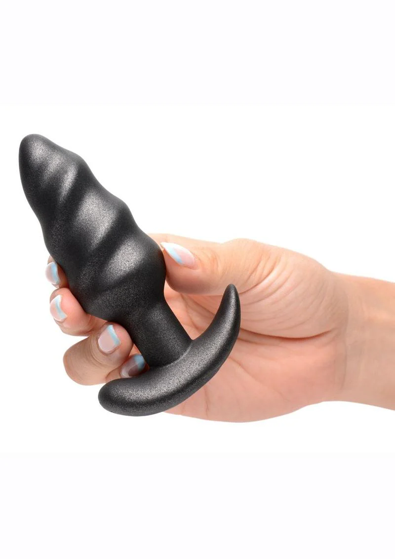 Bang! 25X Rechargeable Swirl Butt Plug with Remote Control - Image 3