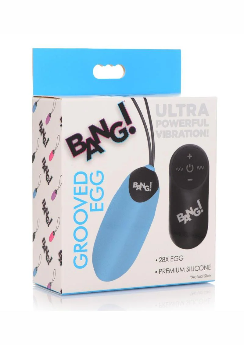 Bang! 28x Grooved Silicone Egg With Remote Control Vibrators - Image 4