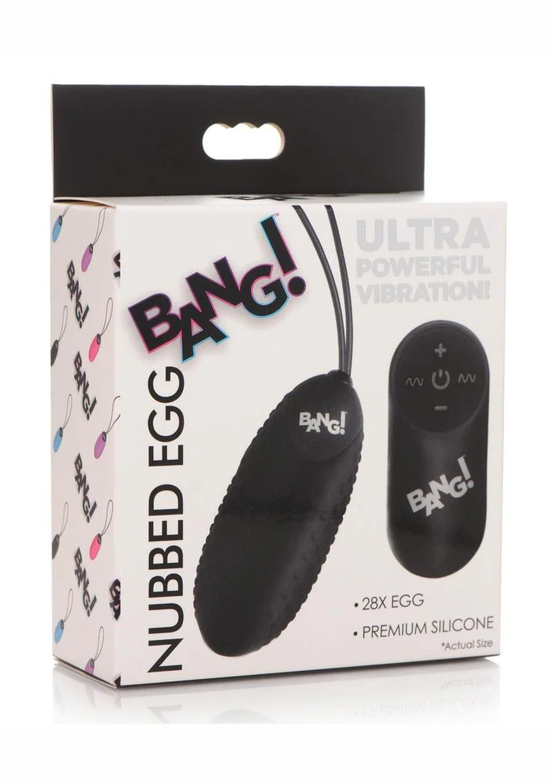 Bang! 28X Nubbed Rechargeable Silicone Egg With Remote Control - Image 4