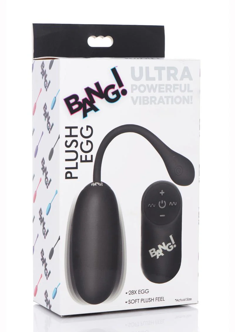 Bang! 28x Plush Silicone Rechargeable Egg With Remote Control - Image 13