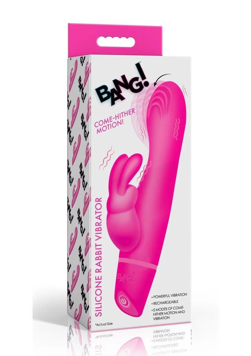 Bang! Come-Hither Silicone Rabbit Vibrator - Image 4