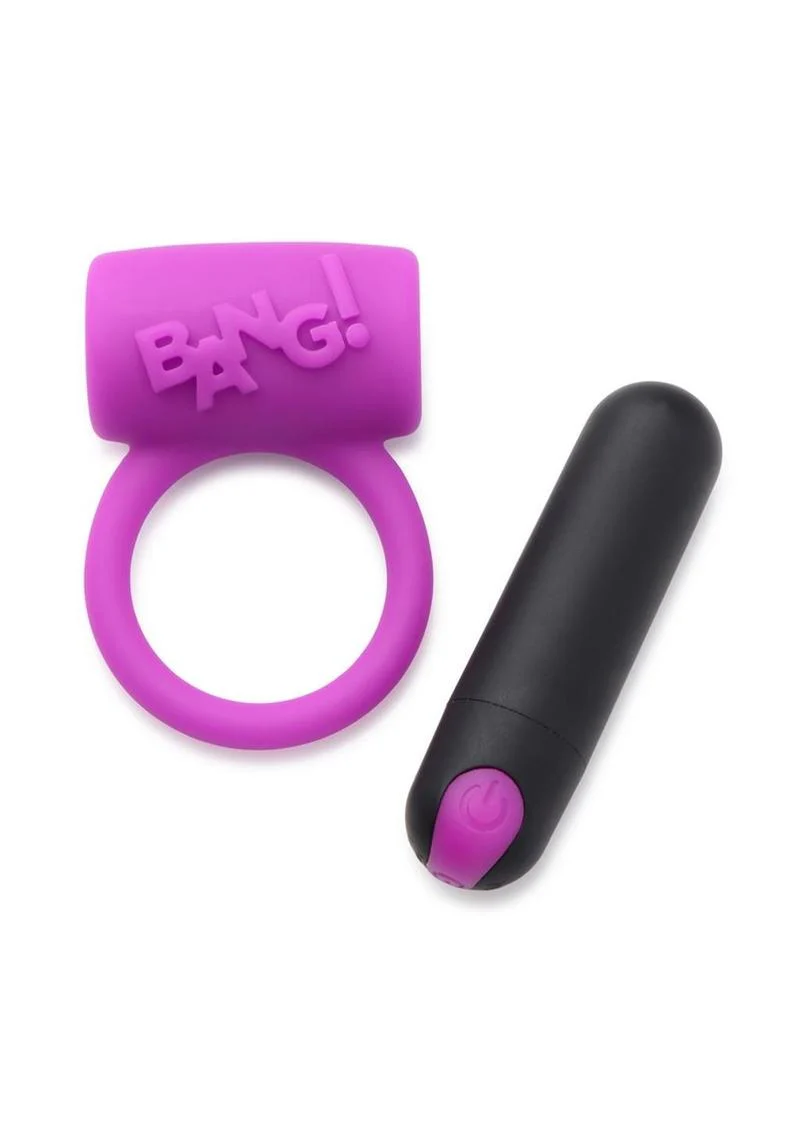 BANG! Couple's Kit And Love Ring Set With Vibrating Bullet - Image 3