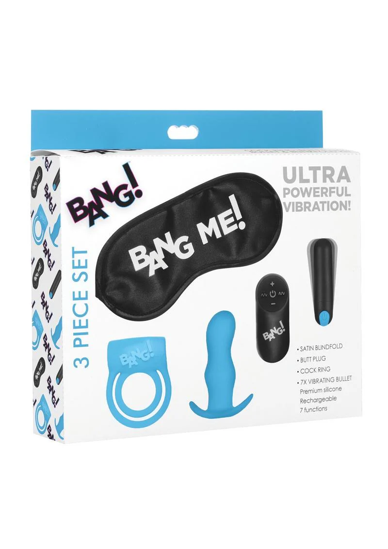 Bang Duo Blast Plug And Cock Ring Kit 4 Piece - Image 3