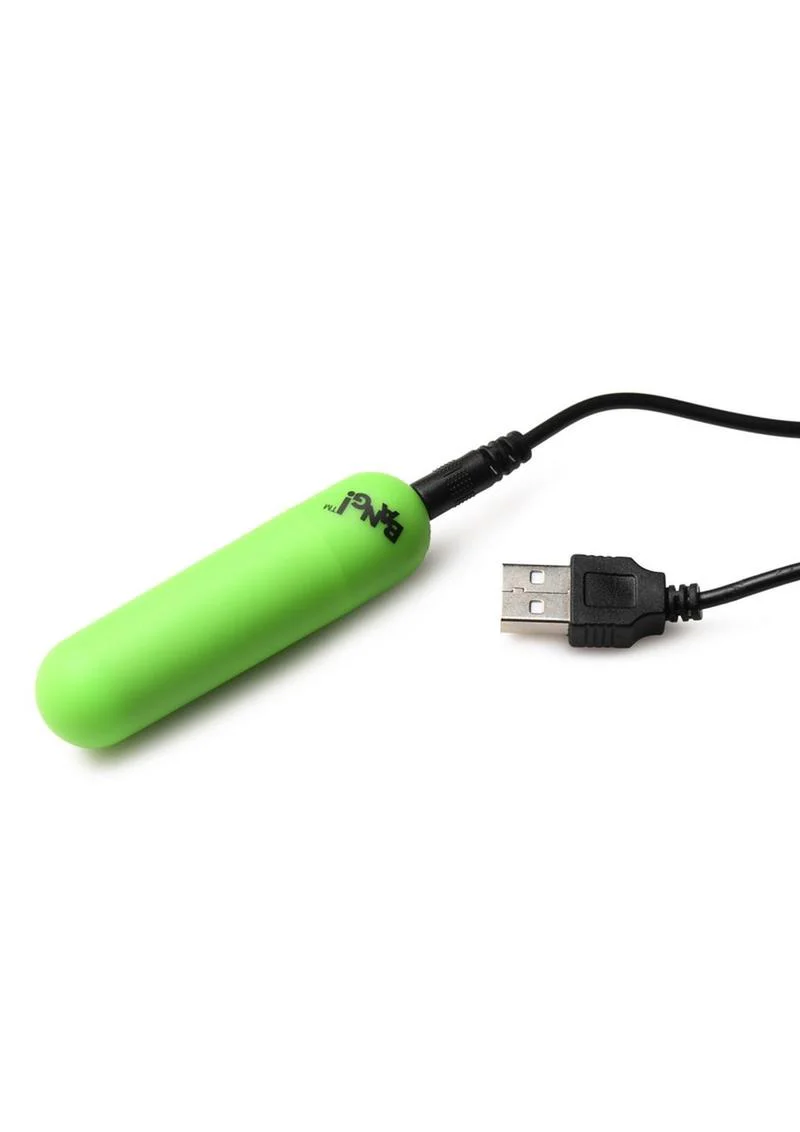 Bang! Glow in the Dark Rechargeable Silicone Bullet with Remote - Image 3