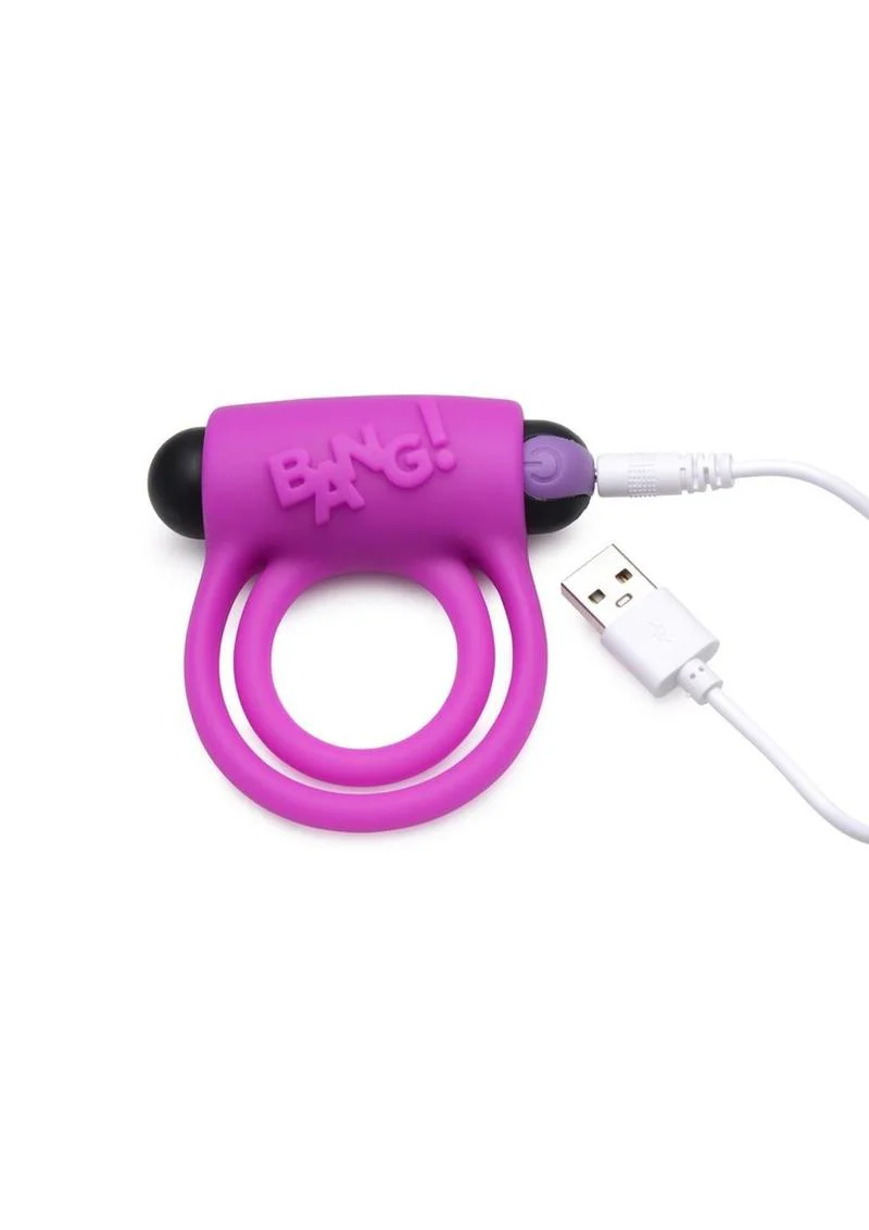 Bang! Rechargeable Cock Ring and Bullet With Remote Control - Image 11