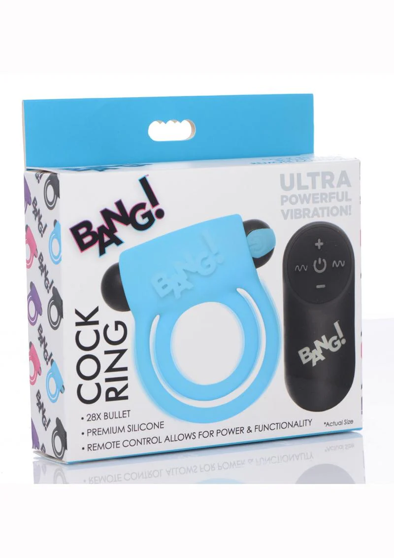 Bang! Rechargeable Cock Ring and Bullet With Remote Control - Image 14