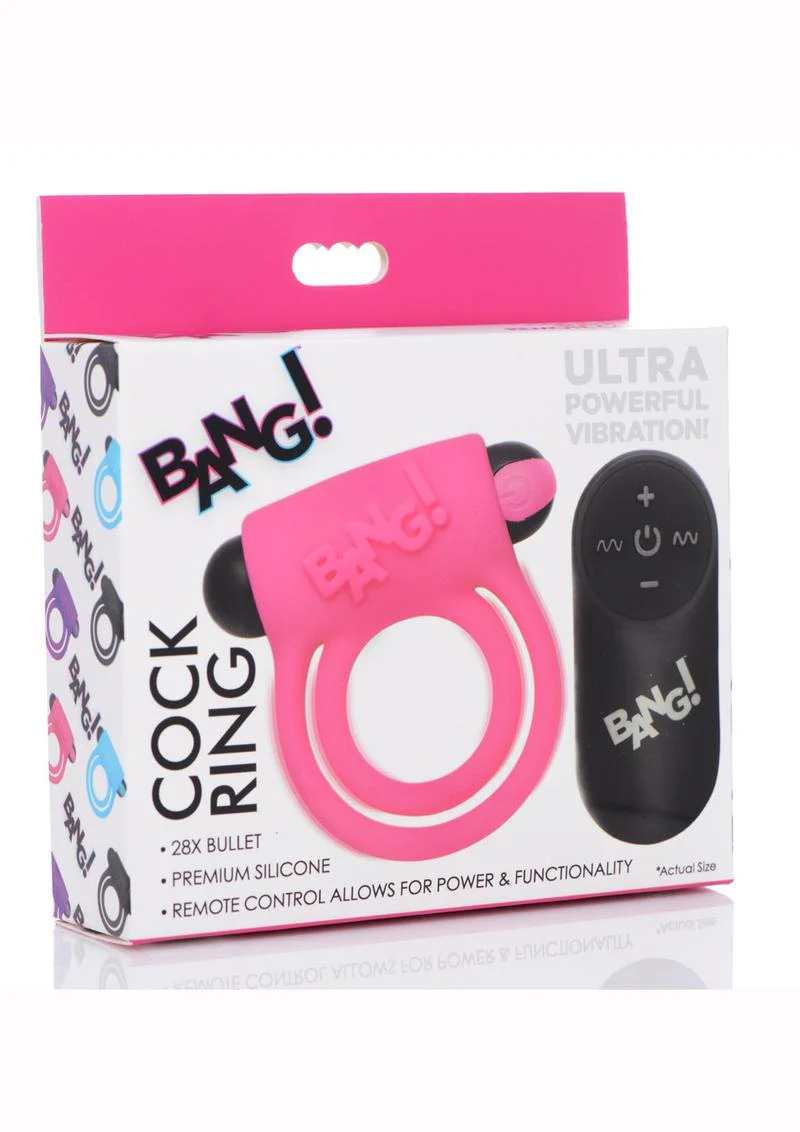 Bang! Rechargeable Cock Ring and Bullet With Remote Control - Image 15