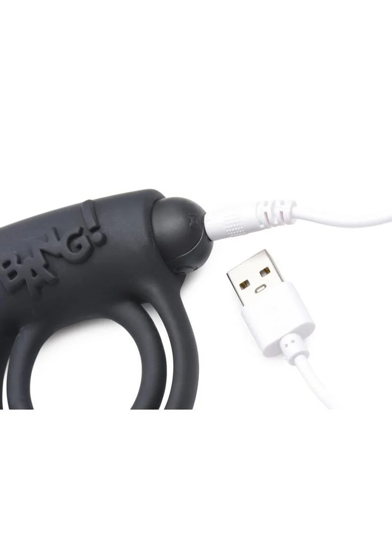 Bang! Rechargeable Cock Ring and Bullet With Remote Control - Image 2