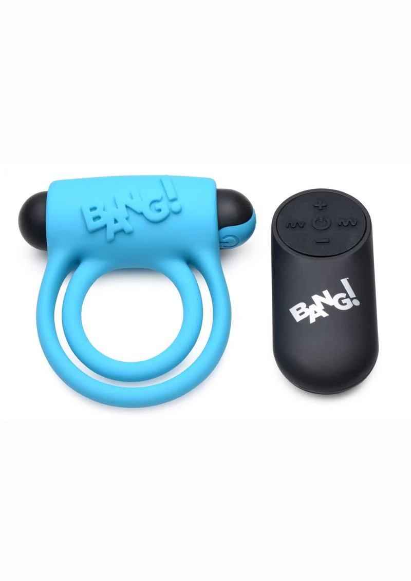 Bang! Rechargeable Cock Ring and Bullet With Remote Control - Image 4
