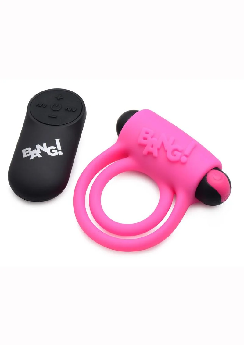 Bang! Rechargeable Cock Ring and Bullet With Remote Control - Image 7