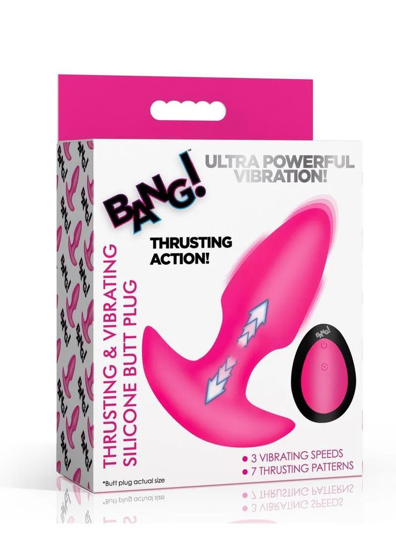Bang! Thrusting And Vibrating Butt Plug - Image 12