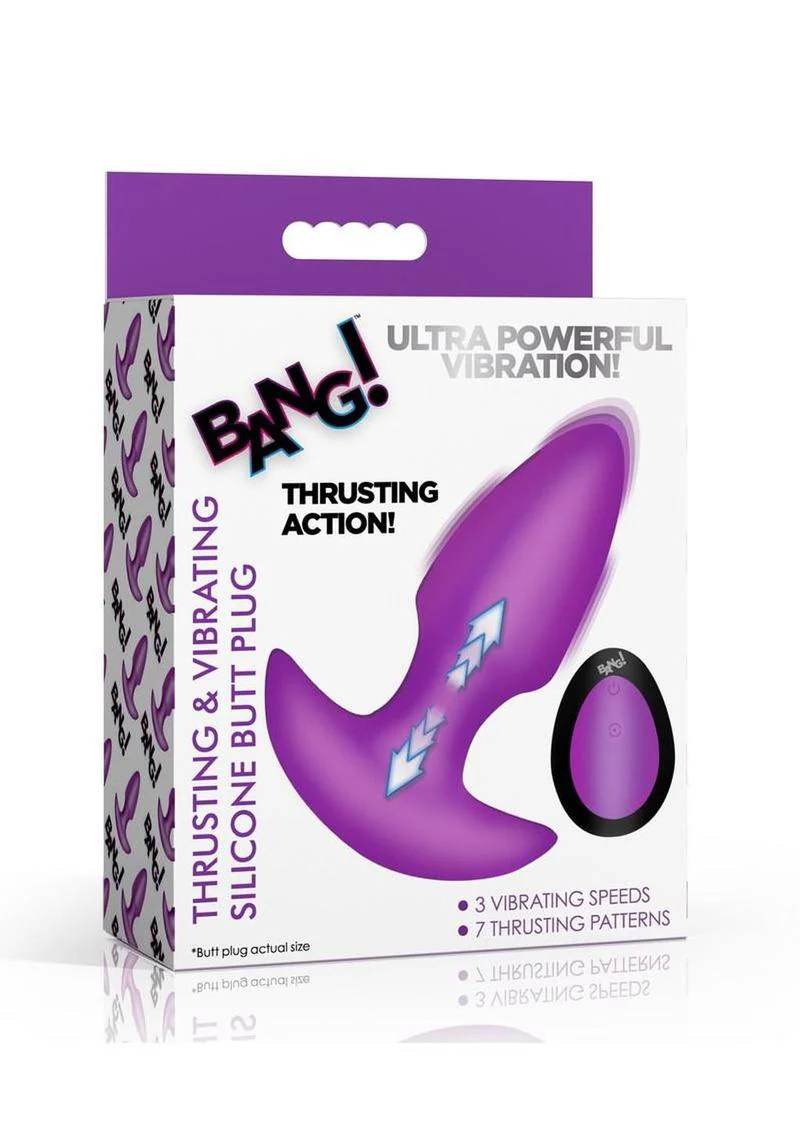 Bang! Thrusting And Vibrating Butt Plug - Image 13