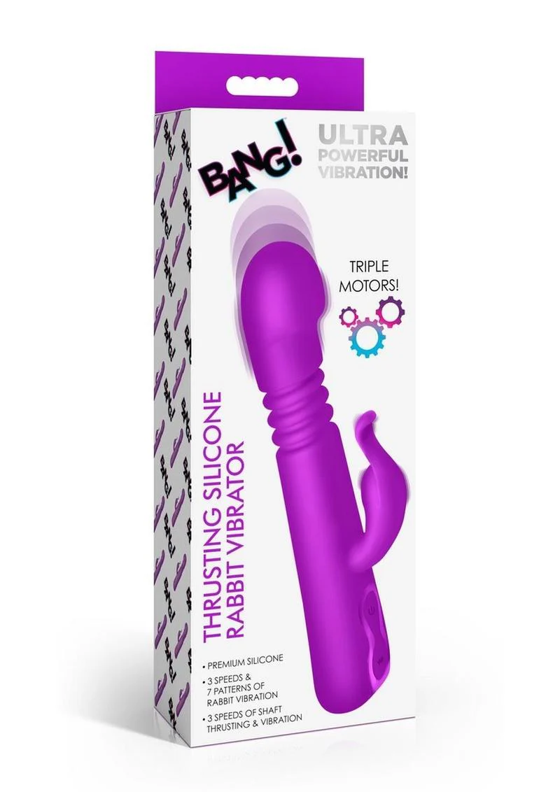 Bang! Thrusting Silicone Rabbit Vibrator - Image 4