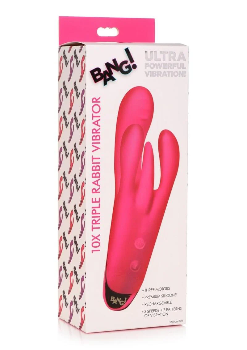 Bang! Triple Rabbit Silicone Vibrator - Image 7