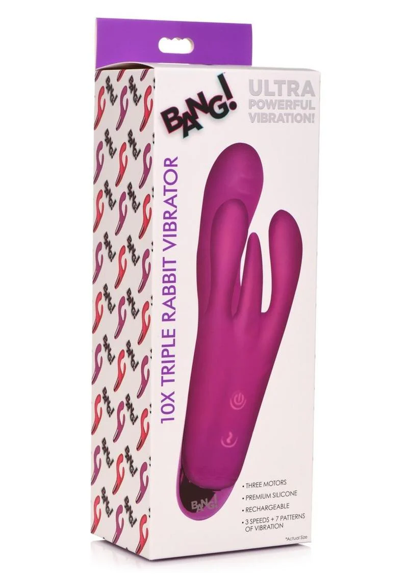 Bang! Triple Rabbit Silicone Vibrator - Image 8
