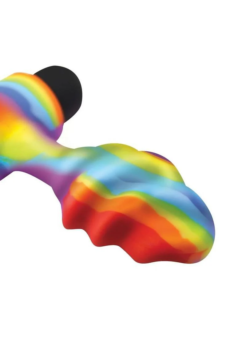 Bang! Vibrating Rainbow Butt Plug - Image 2