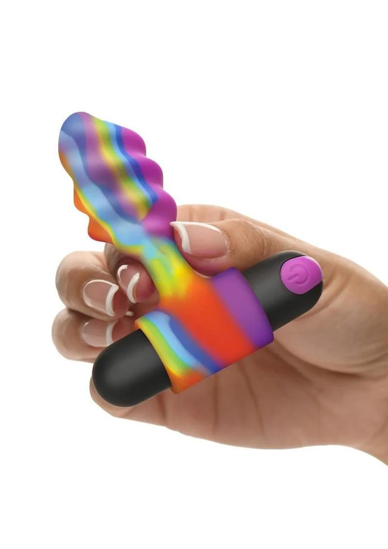 Bang! Vibrating Rainbow Butt Plug - Image 3