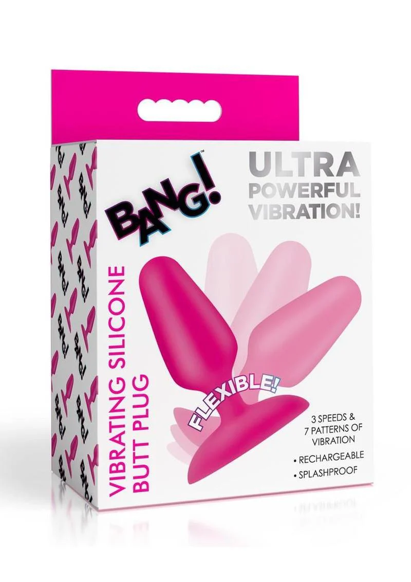 Bang! Vibrating Silicone Butt Plug - Image 6