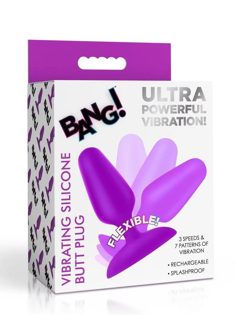 Bang! Vibrating Silicone Butt Plug - Image 7