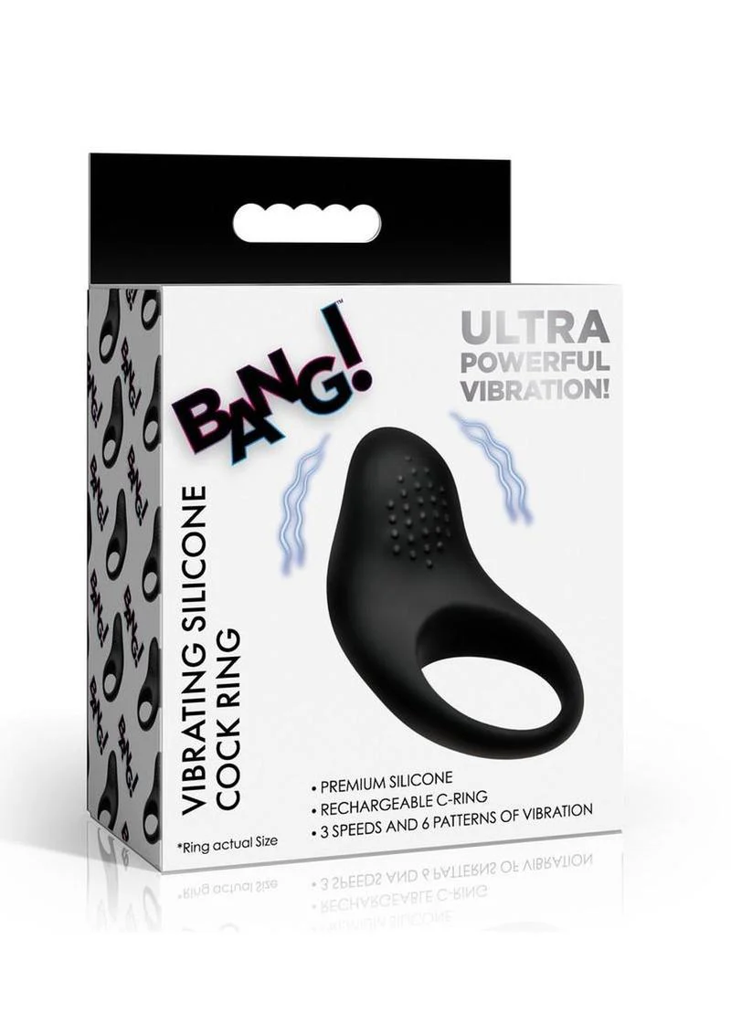 Bang! Vibrating Silicone Cock Ring - Image 4