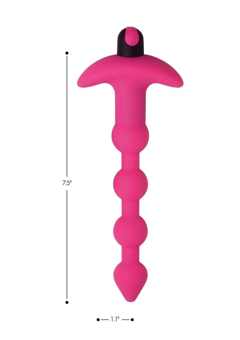Bang! Vibrating Silicone Rechargeable Anal Beads - Image 9