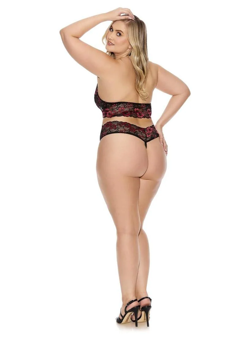 Barely Bare Criss-Cross High Neck Teddy - Image 4