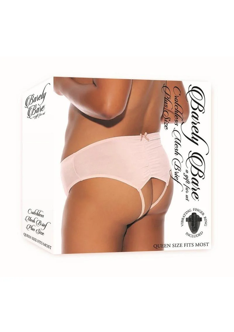 Barely Bare Crotchless Mesh Brief - Image 3