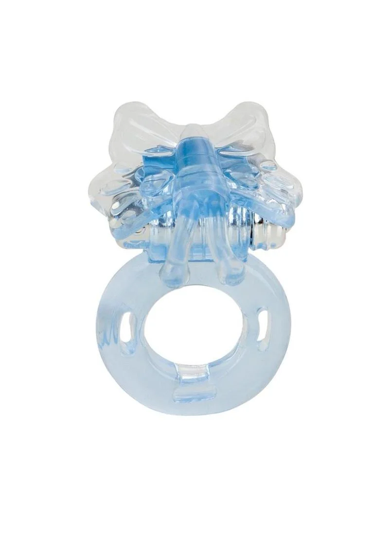 Basic Essentials Butterfly Enhancer Vibrating Cock Ring - Image 2