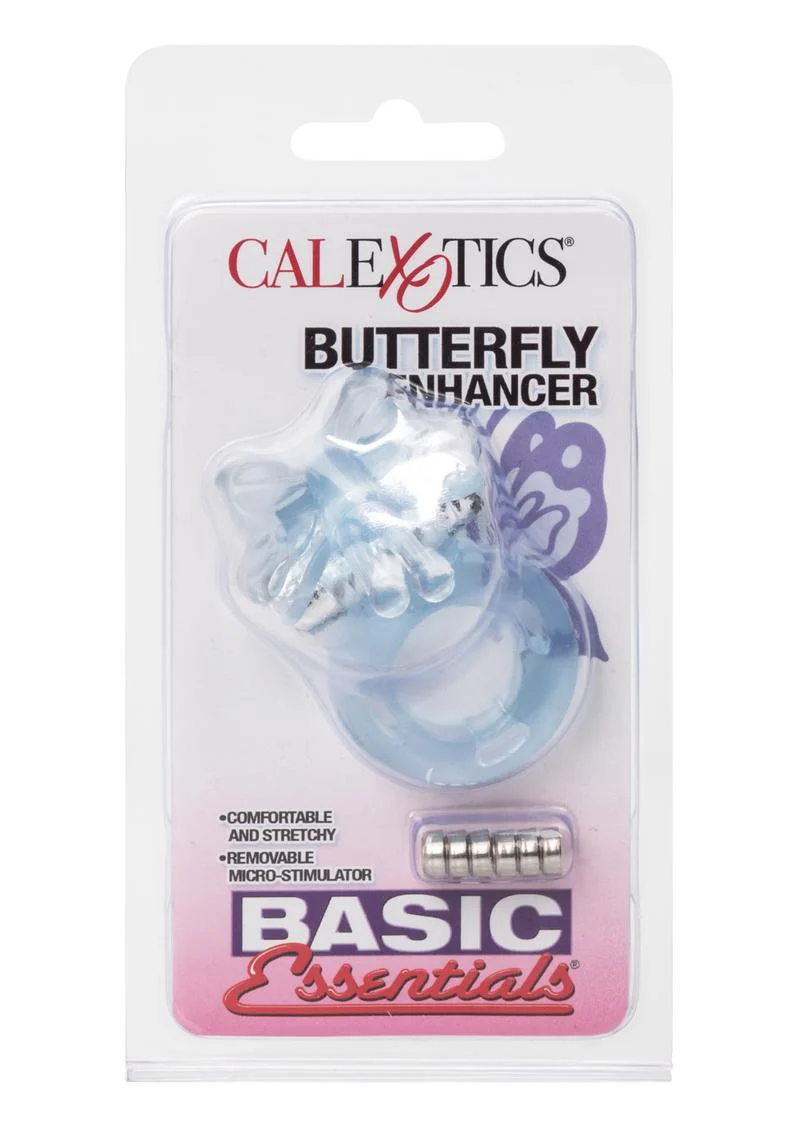 Basic Essentials Butterfly Enhancer Vibrating Cock Ring - Image 4
